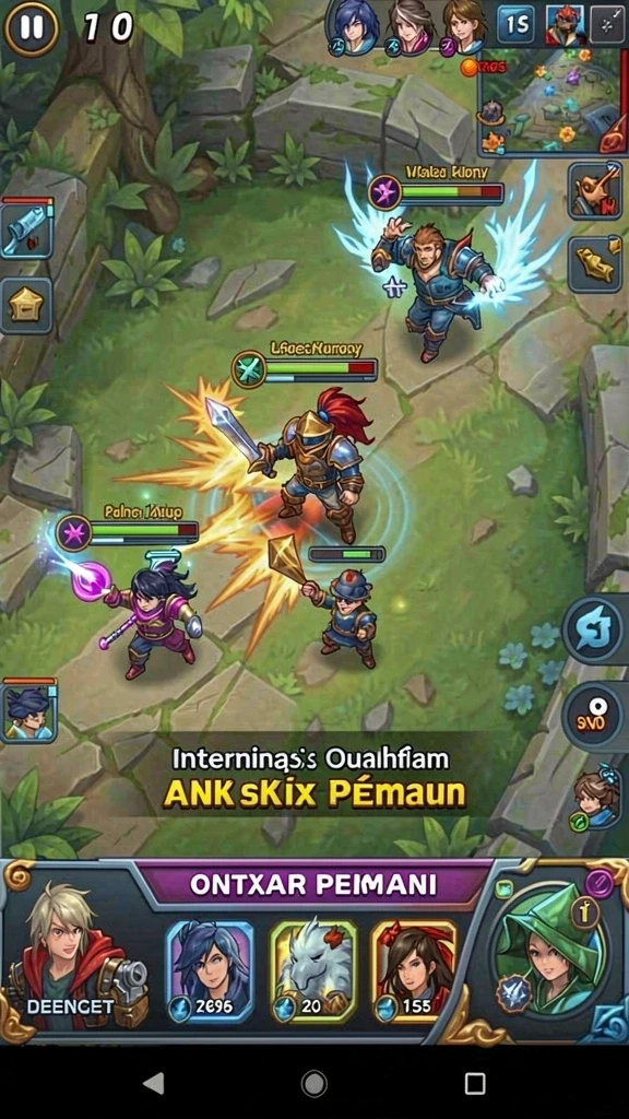 r6r6 - Pertarungan epik dalam arena yang megah.