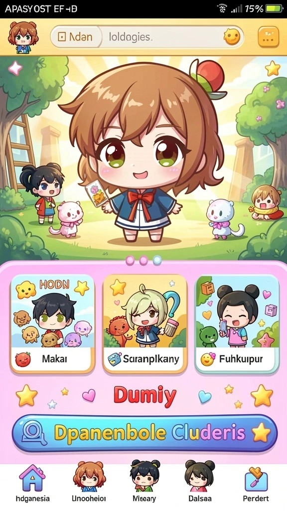 sl999 - Contoh karakter yang dapat dikostumisasi dalam game.